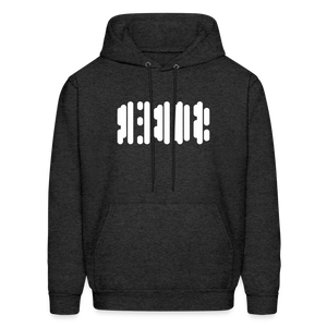 SOBER in Abstract Dots - Adult Hoodie - charcoal grey