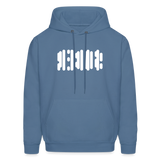 SOBER in Abstract Dots - Adult Hoodie - denim blue