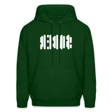 SOBER in Abstract Dots - Adult Hoodie - forest green