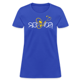 SOBER in Butterfly & Abstract Characters - Women's Shirt - royal blue