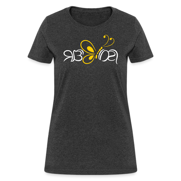 SOBER in Butterfly & Abstract Characters - Women's Shirt - heather black