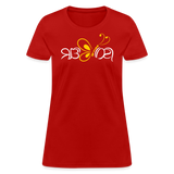 SOBER in Butterfly & Abstract Characters - Women's Shirt - red