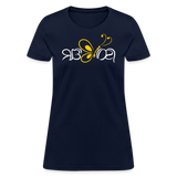 SOBER in Butterfly & Abstract Characters - Women's Shirt - navy