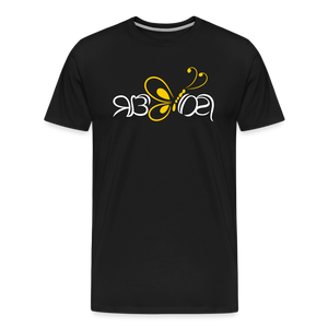 SOBER in Butterfly & Abstract Characters - Organic Cotton T-Shirt - black