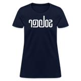 SOBER in Abstract Lines - Women's Shirt - navy