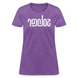 SOBER in Abstract Lines - Women's Shirt - purple heather