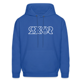 SOBER in Jagged Lines - Adult Hoodie - royal blue