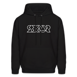 SOBER in Jagged Lines - Adult Hoodie - black