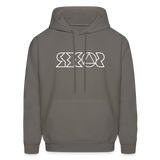 SOBER in Jagged Lines - Adult Hoodie - asphalt gray