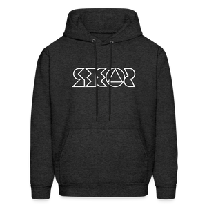 SOBER in Jagged Lines - Adult Hoodie - charcoal grey