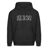 SOBER in Jagged Lines - Adult Hoodie - charcoal grey