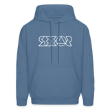 SOBER in Jagged Lines - Adult Hoodie - denim blue