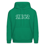 SOBER in Jagged Lines - Adult Hoodie - kelly green