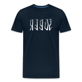 SOBER in Trees - Organic Cotton T-Shirt - deep navy