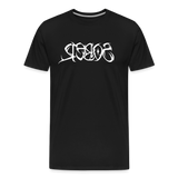 SOBER in Tribal Characters - Organic Cotton T-Shirt - black