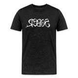 SOBER in Tribal Characters - Organic Cotton T-Shirt - charcoal grey