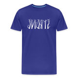 STRONG in Trees - Organic Cotton T-Shirt - royal blue