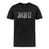 STRONG in Trees - Organic Cotton T-Shirt - charcoal grey