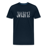 STRONG in Trees - Organic Cotton T-Shirt - deep navy