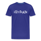 BEAUTIFUL in Typed Characters - Organic Cotton T-Shirt - royal blue