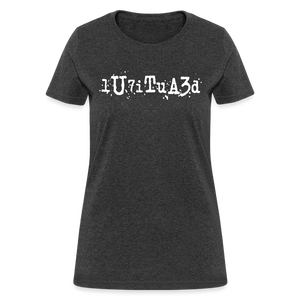 BEAUTIFUL in Typed Characters - Women's Shirt - heather black