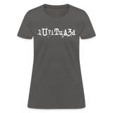 BEAUTIFUL in Typed Characters - Women's Shirt - charcoal