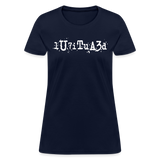 BEAUTIFUL in Typed Characters - Women's Shirt - navy