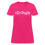 BEAUTIFUL in Typed Characters - Women's Shirt - fuchsia