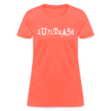 BEAUTIFUL in Typed Characters - Women's Shirt - heather coral