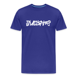 STRONG in Graffiti - Organic Cotton T-Shirt - royal blue