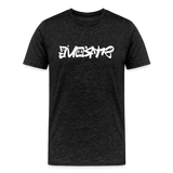 STRONG in Graffiti - Organic Cotton T-Shirt - charcoal grey