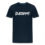 STRONG in Graffiti - Organic Cotton T-Shirt - deep navy