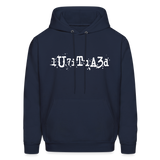 BEAUTIFUL in Typed Characters - Adult Hoodie - navy