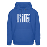 BEAUTIFUL in Abstract Characters - Adult Hoodie - royal blue