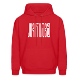 BEAUTIFUL in Abstract Characters - Adult Hoodie - red