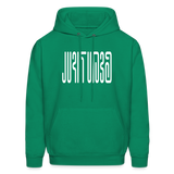 BEAUTIFUL in Abstract Characters - Adult Hoodie - kelly green