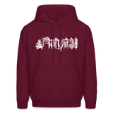 BEAUTIFUL in Scratch Characters - Adult Hoodie - burgundy