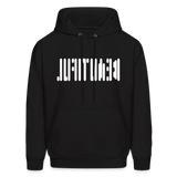 BEAUTIFUL in Abstract Dots - Adult Hoodie - black