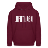 BEAUTIFUL in Abstract Dots - Adult Hoodie - burgundy