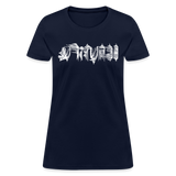 BEAUTIFUL in Scratch Characters - Women's Shirt - navy