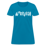 BEAUTIFUL in Scratch Characters - Women's Shirt - turquoise