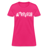 BEAUTIFUL in Scratch Characters - Women's Shirt - fuchsia