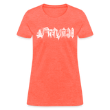 BEAUTIFUL in Scratch Characters - Women's Shirt - heather coral