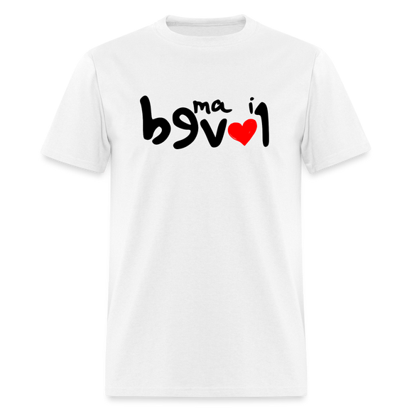 LOVED in Drawn Characters - Classic T-Shirt - white