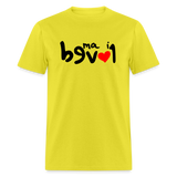 LOVED in Drawn Characters - Classic T-Shirt - yellow