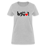 LOVED in Drawn Characters - Women's Shirt - heather gray