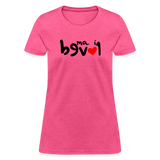 LOVED in Drawn Characters - Women's Shirt - heather pink