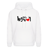 LOVED in Drawn Characters - Adult Hoodie - white