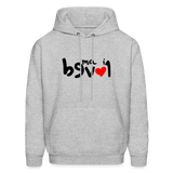 LOVED in Drawn Characters - Adult Hoodie - heather gray