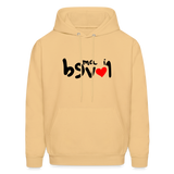 LOVED in Drawn Characters - Adult Hoodie - light yellow